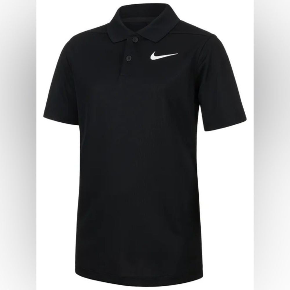 Boys Nike Black Polo